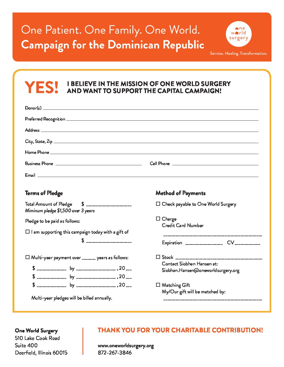 Pledge Form