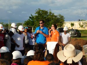 Dr. Darren Eblovi and Claire Cunningham at DR site
